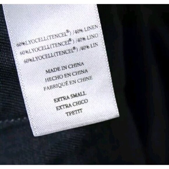 Rails Womens Star Print Drawstring Front Zip Jacket Gray Size XS Linen Blend - Picture 6 of 7